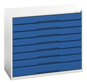 Verso 1050 x 550 x 900H 8 Drawer Cabinet Bott Verso Drawer Cabinets1050 x 550  Tool Storage for garages and workshops 15/16925233.11 Verso 1050 x 550 x 900H Drawer Cabinet.jpg